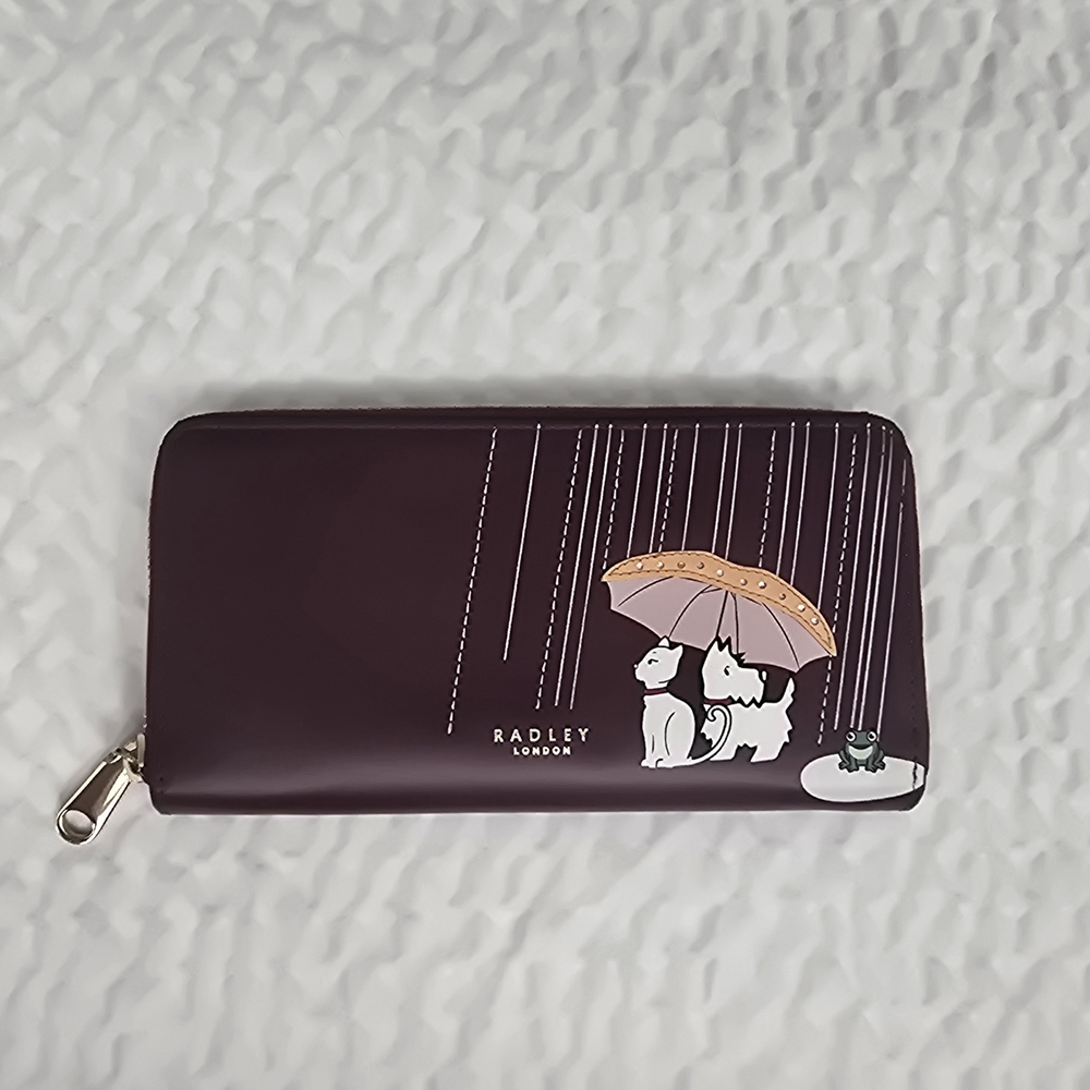 Radley London Purple Wallet with Dog Design